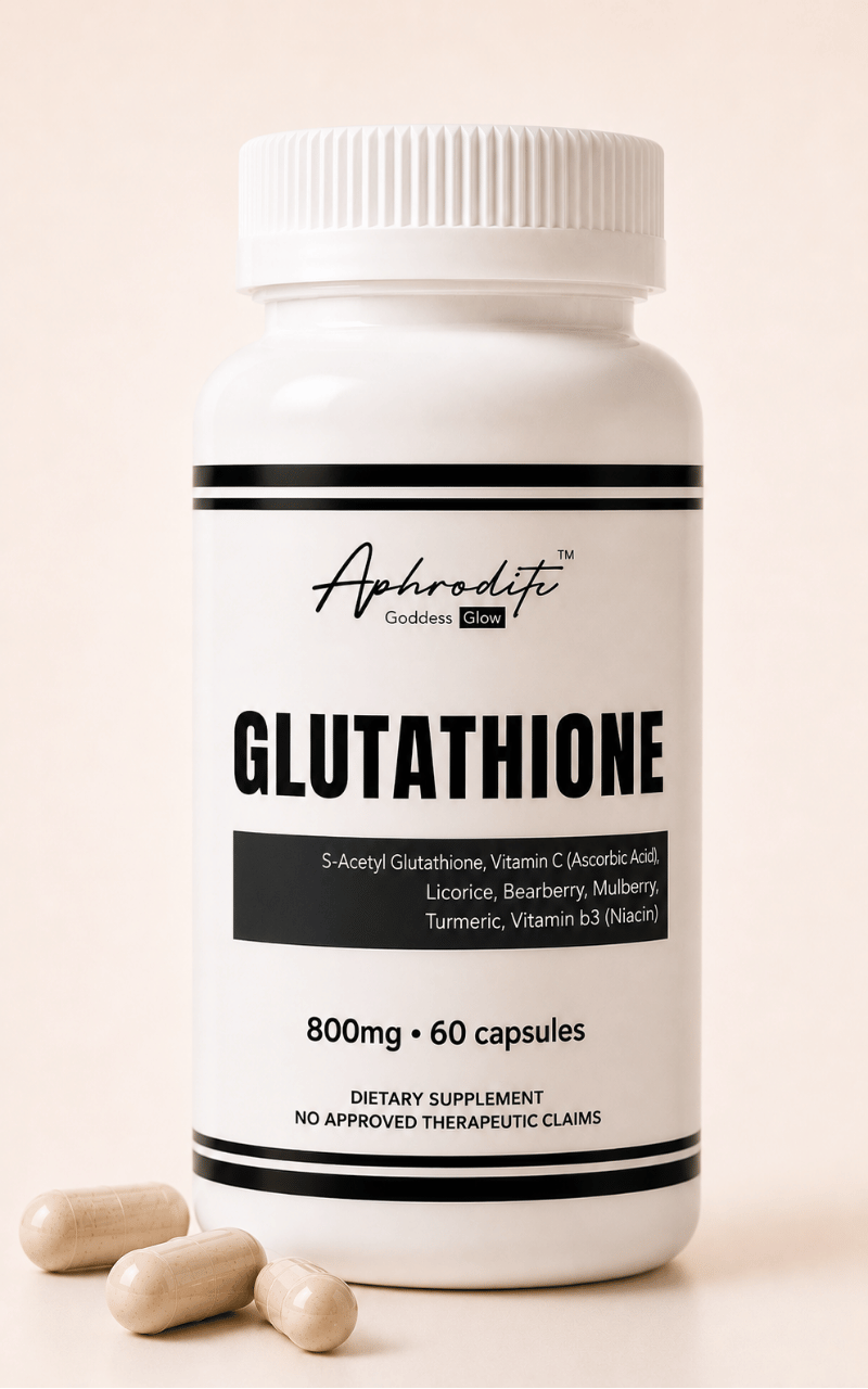Aphrodite Goddess Glow Glutathione bottle
