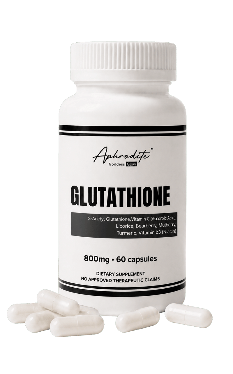 Aphrodite Goddess Glow Glutathione bottle